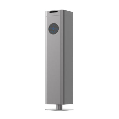 Professional Scent Diffuser Titan, tall gray column diffuser, front view