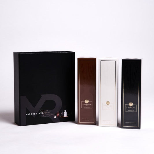 Raumduftstäbchen Moonrich Set - Amber Vanilla / Grape / Black Orchid